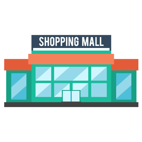 shopping malls clipart