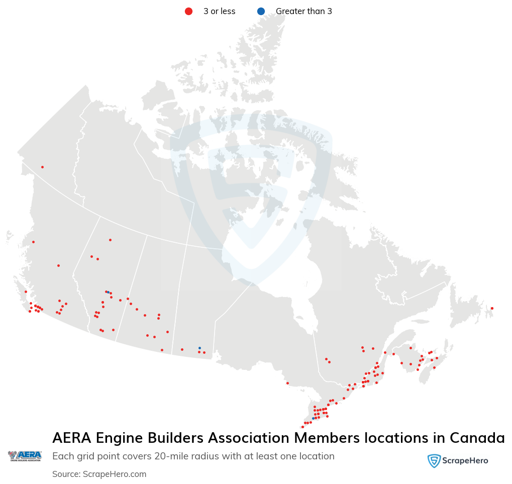 AERA Engine Builders Association Members locations