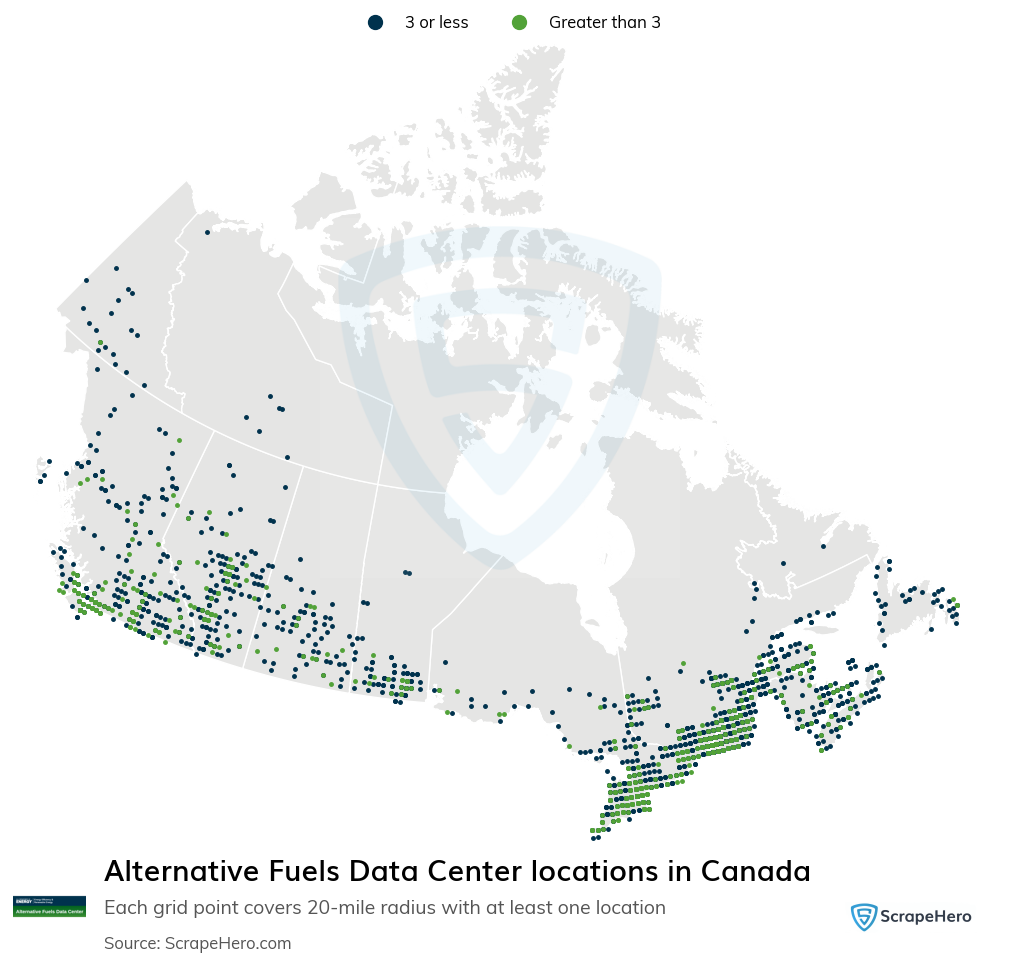 Alternative Fuels Data Center locations