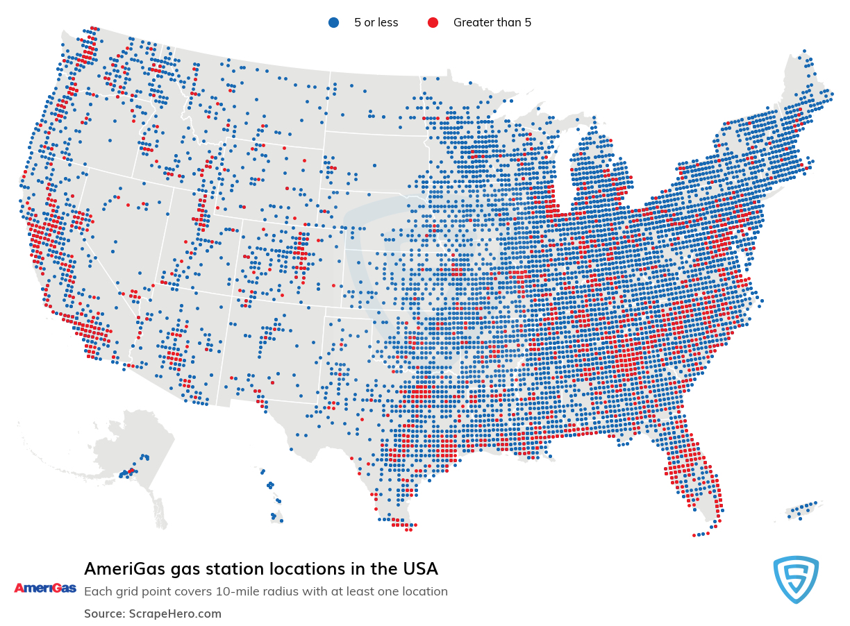 AmeriGas gas station locations