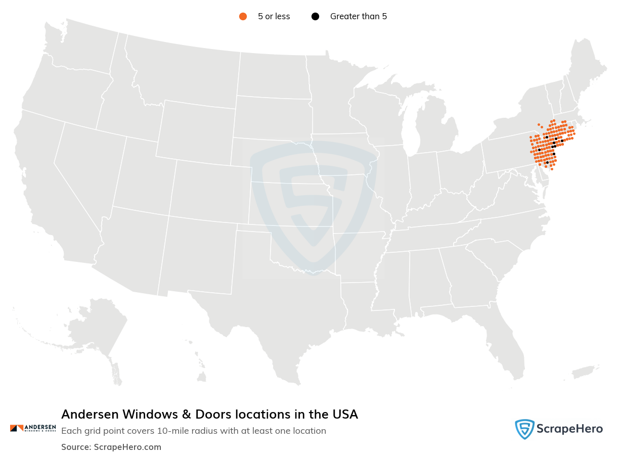 Andersen Windows & Doors locations