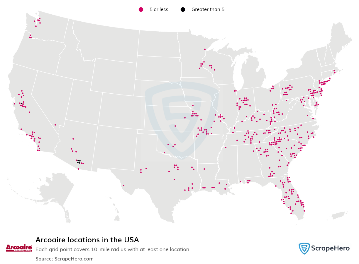 Arcoaire locations