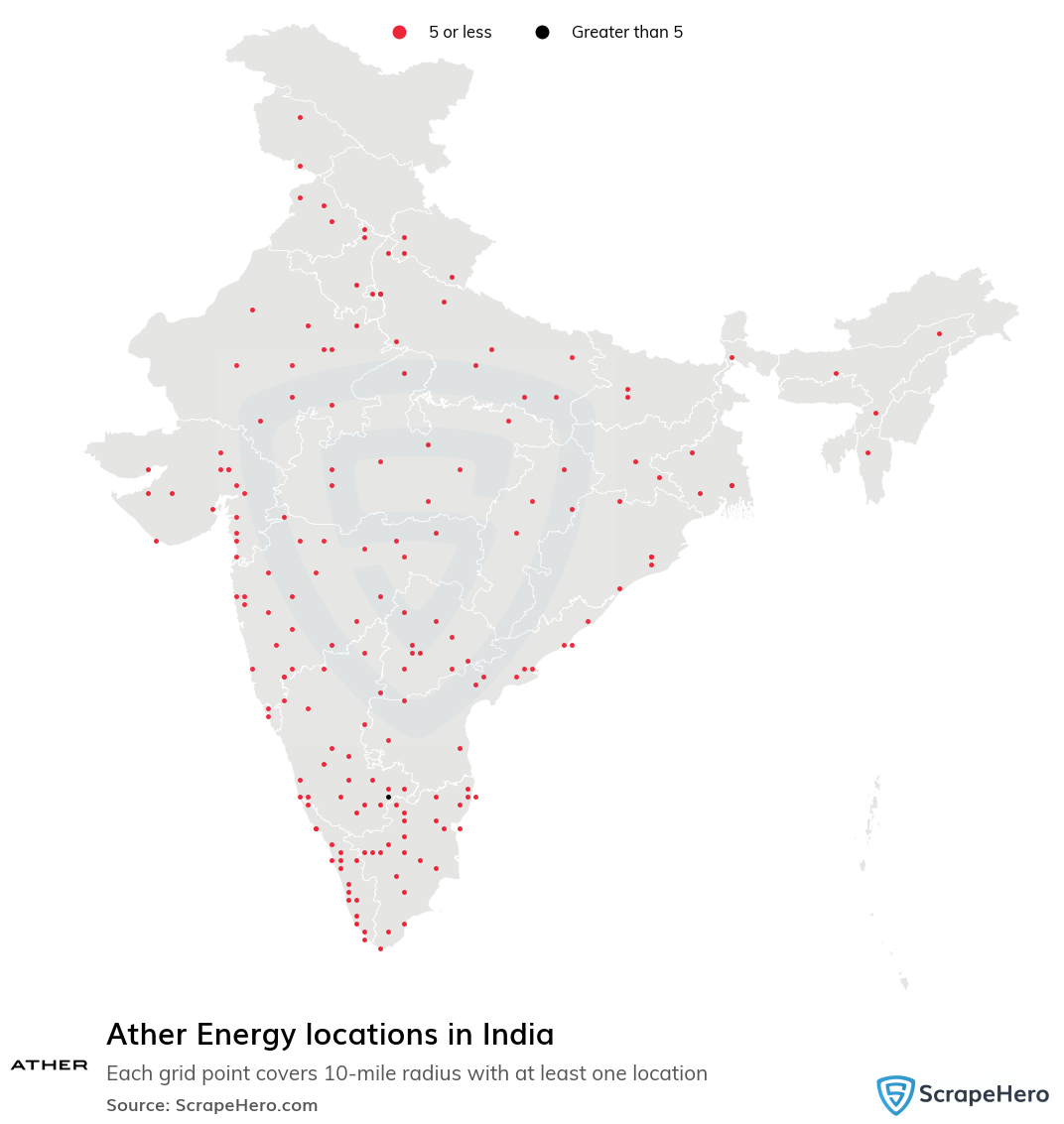 Ather Energy locations