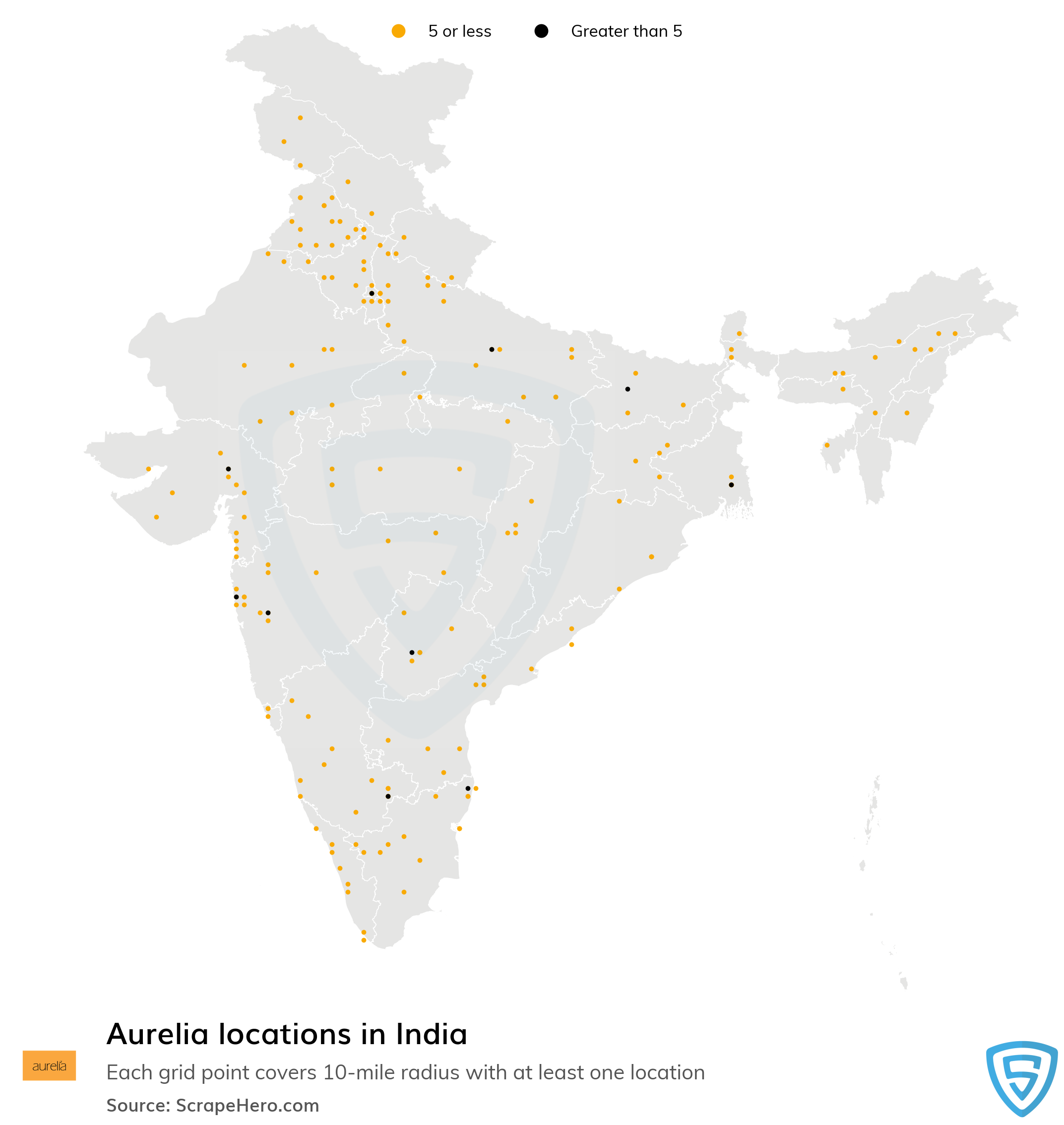 Aurelia store locations in India