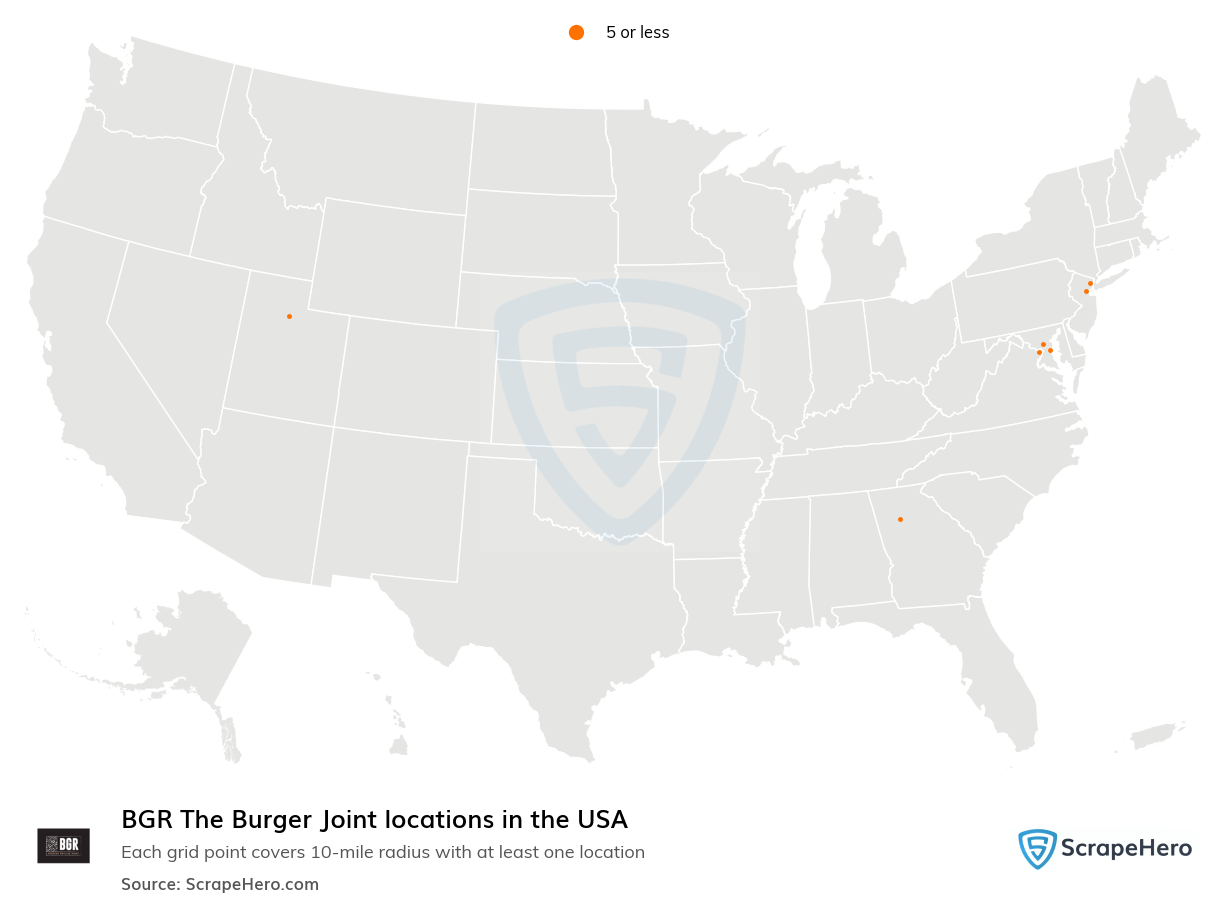 BGR The Burger Joint locations