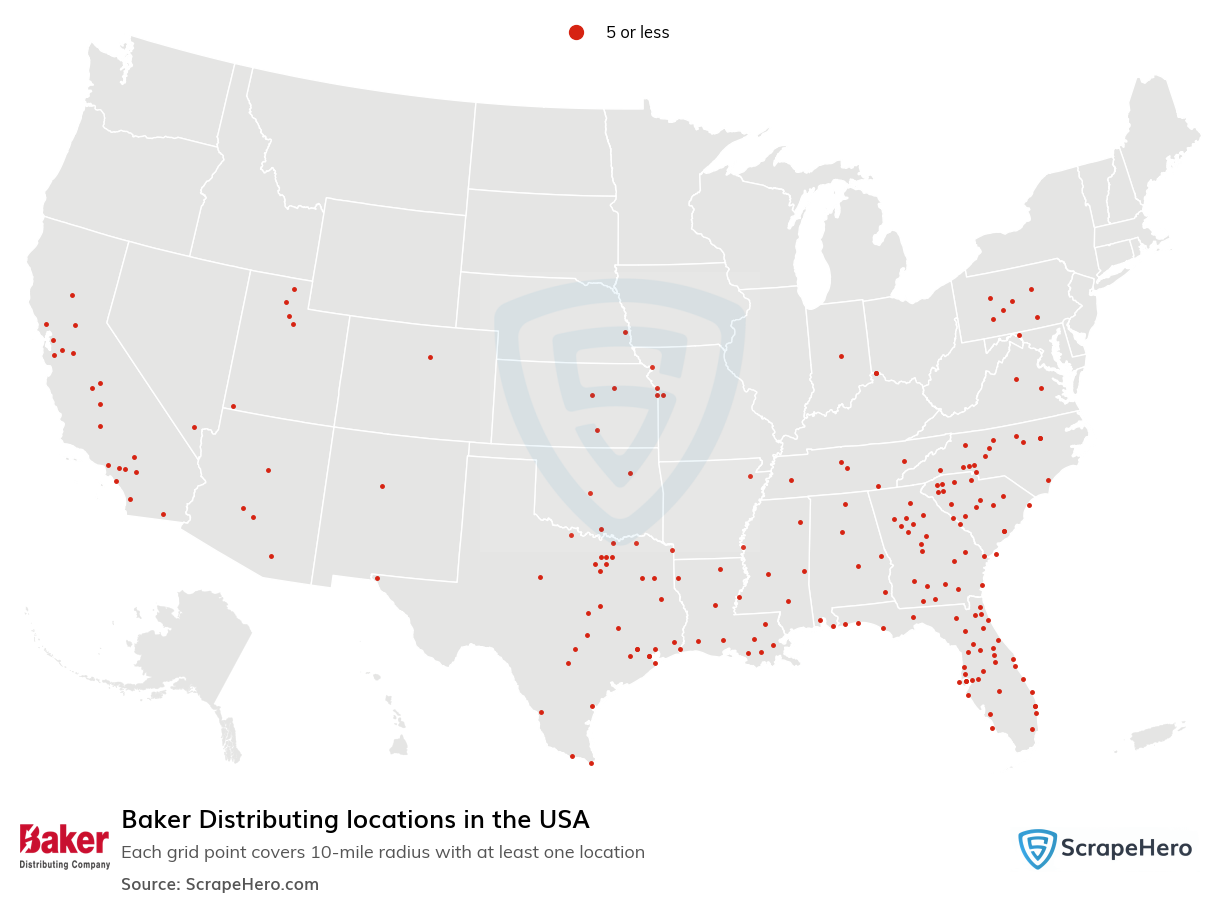 Baker Distributing locations