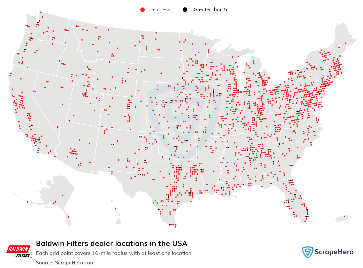 Baldwin Filters dealer locations