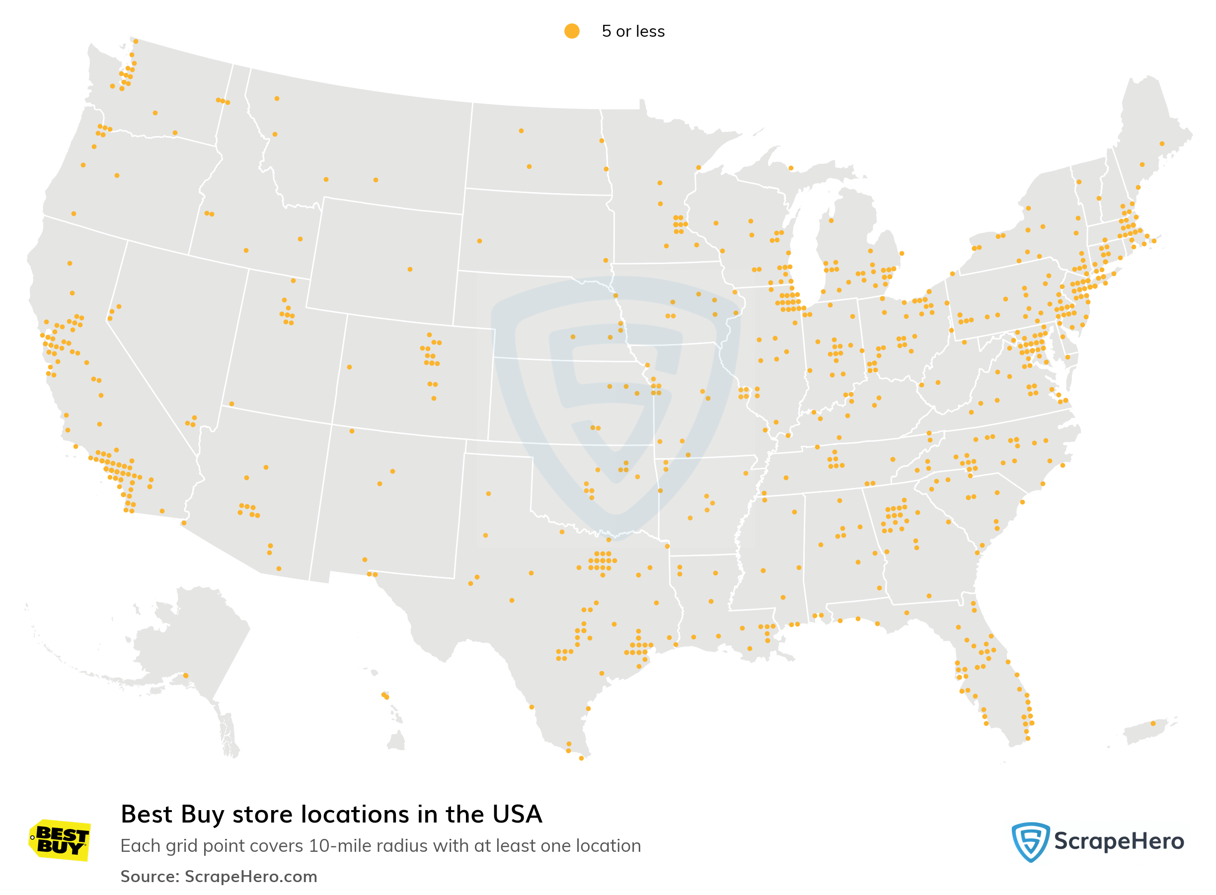 Number Of Best Buy Locations In The USA In 2024 ScrapeHero