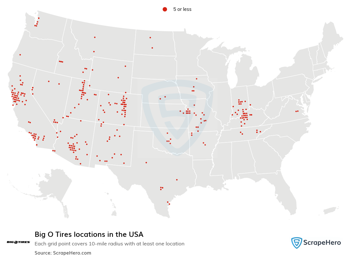 Big O Tires locations