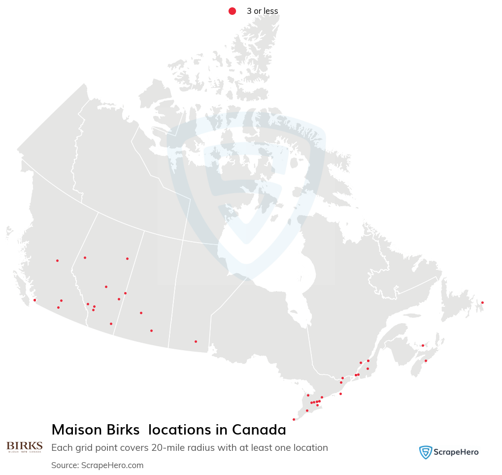 Maison Birks  locations