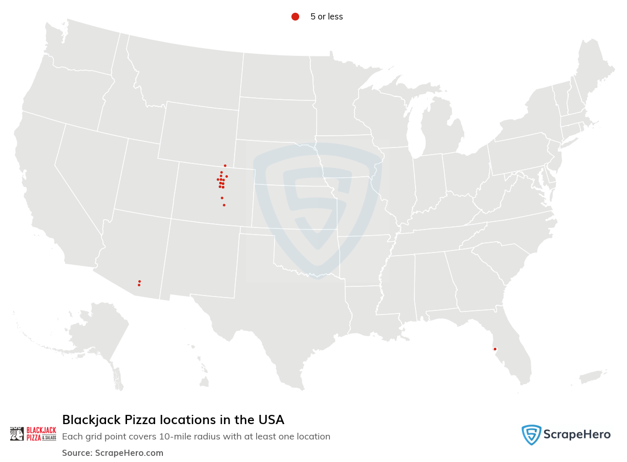 Blackjack Pizza locations