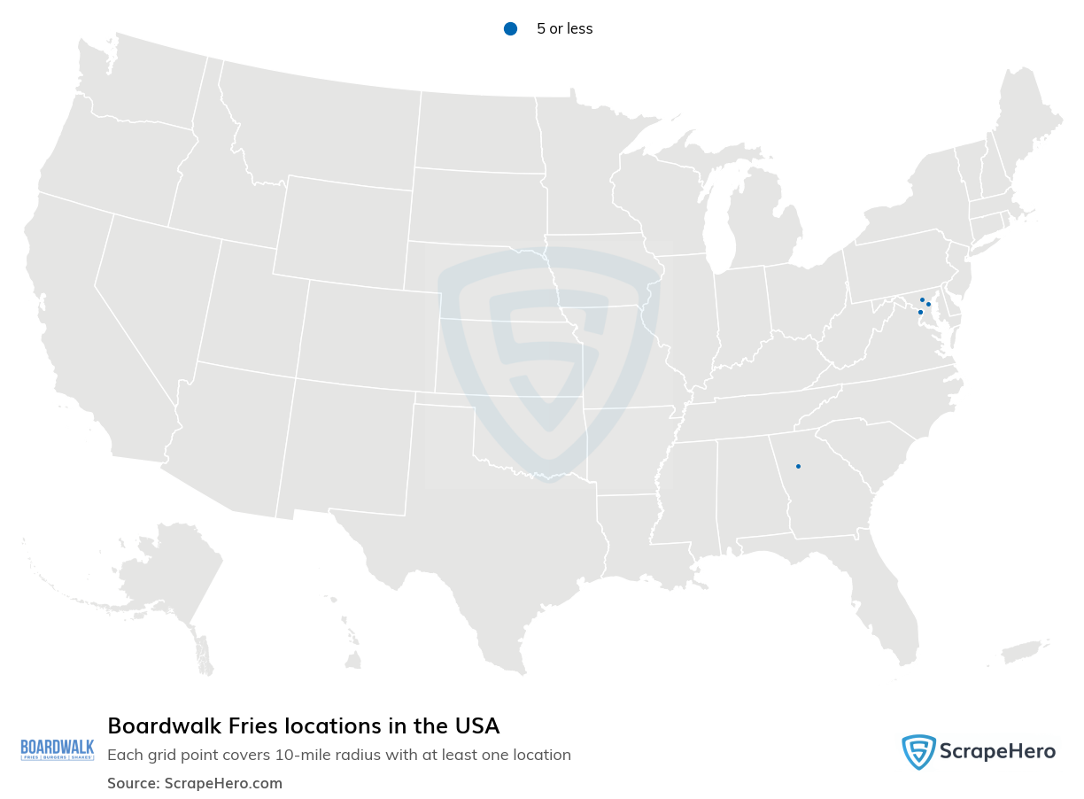 Boardwalk Fries locations