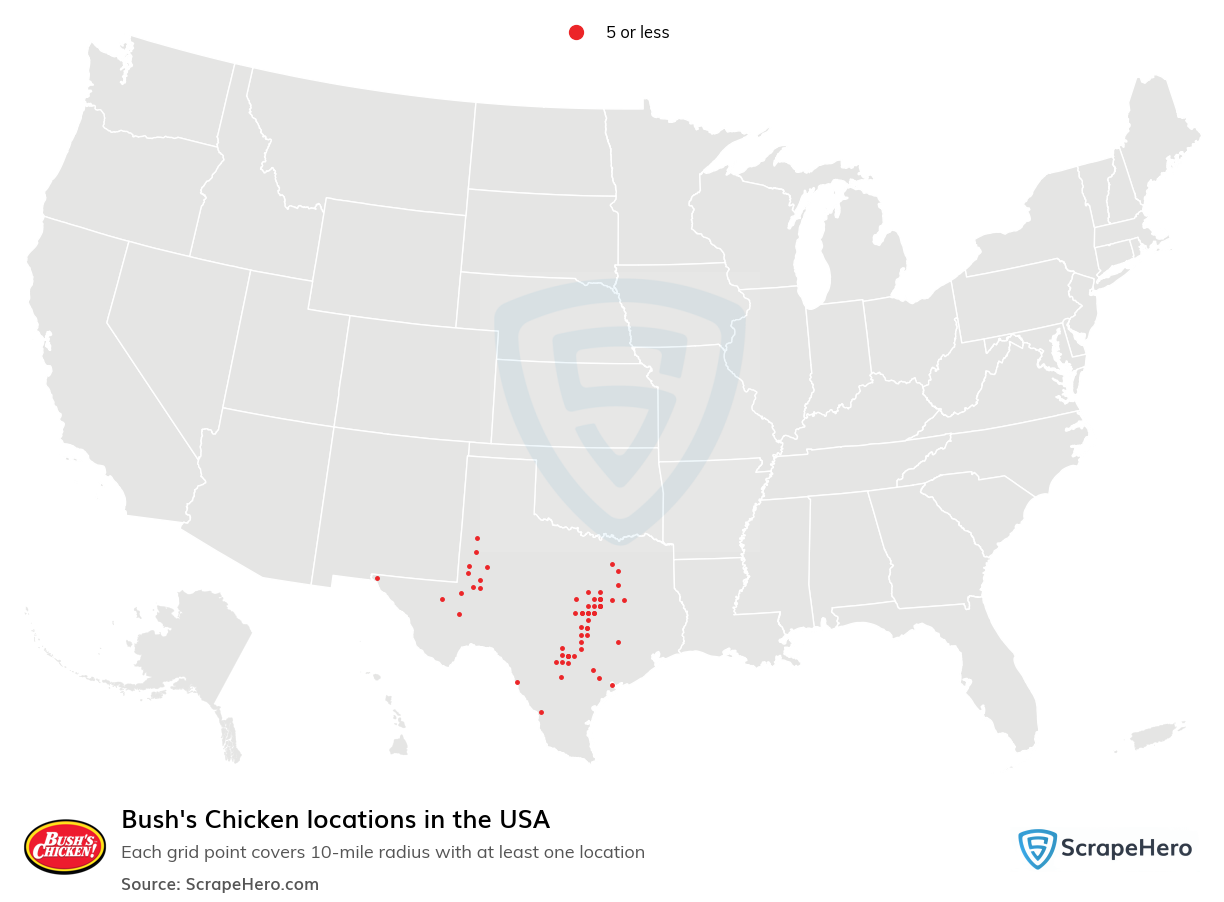 Bush's Chicken locations