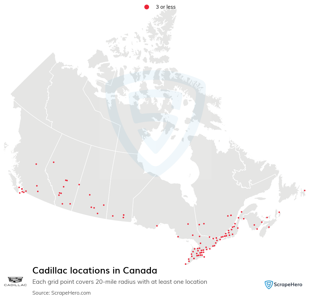 Cadillac locations