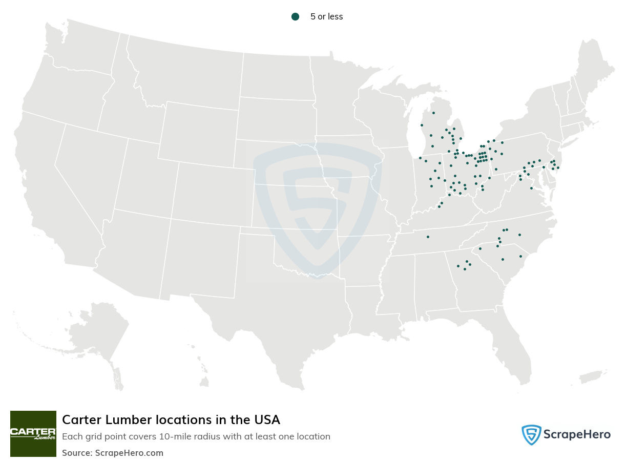 Carter Lumber locations