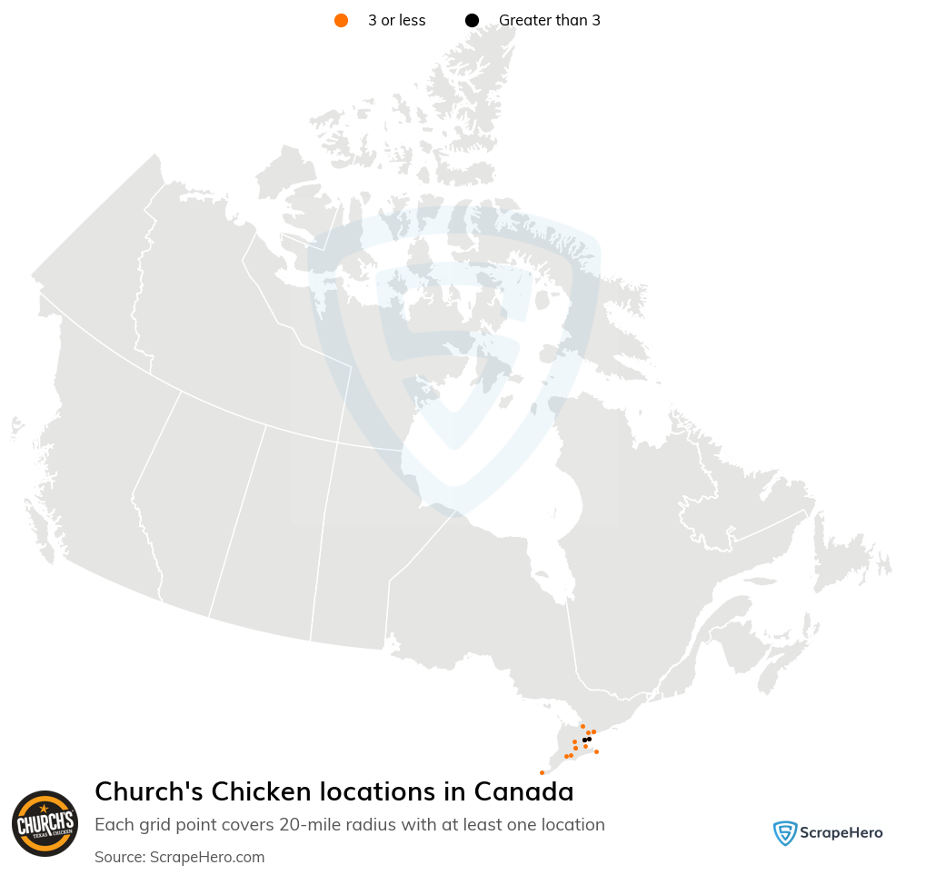 Church's Chicken locations