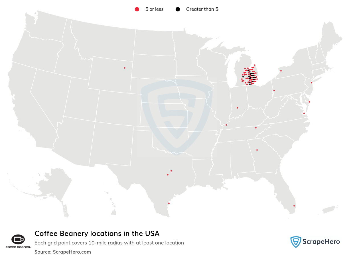 Coffee Beanery locations