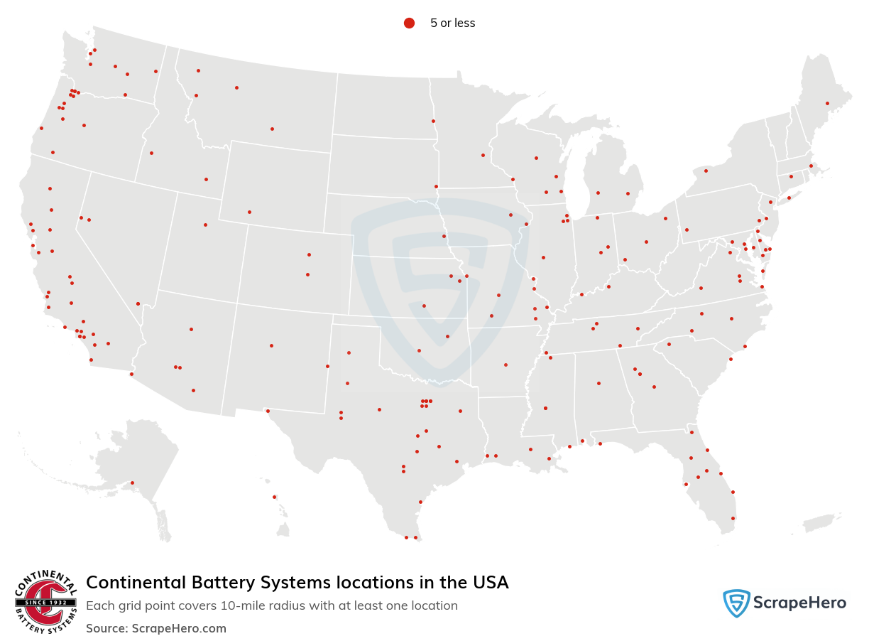 Continental Battery Systems locations