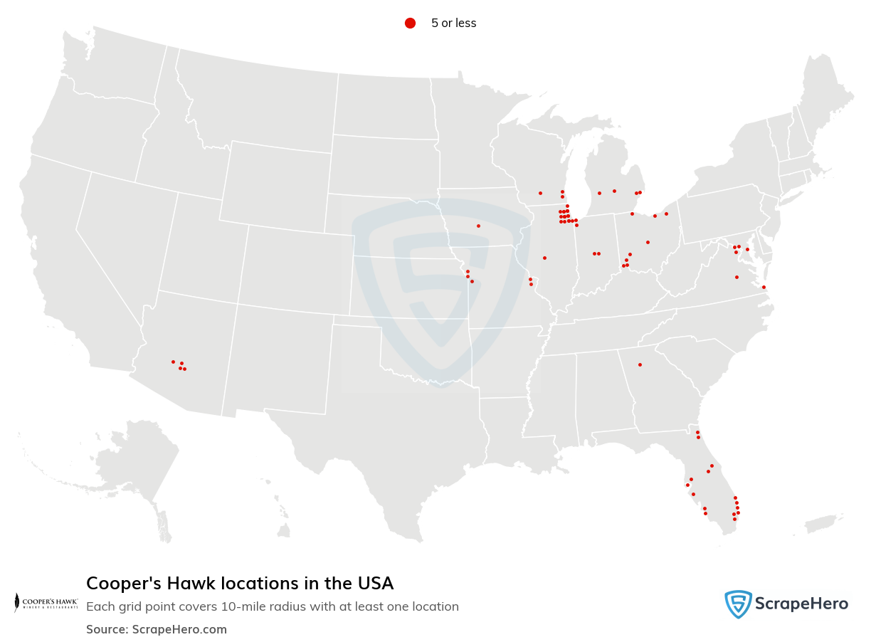 Cooper's Hawk locations