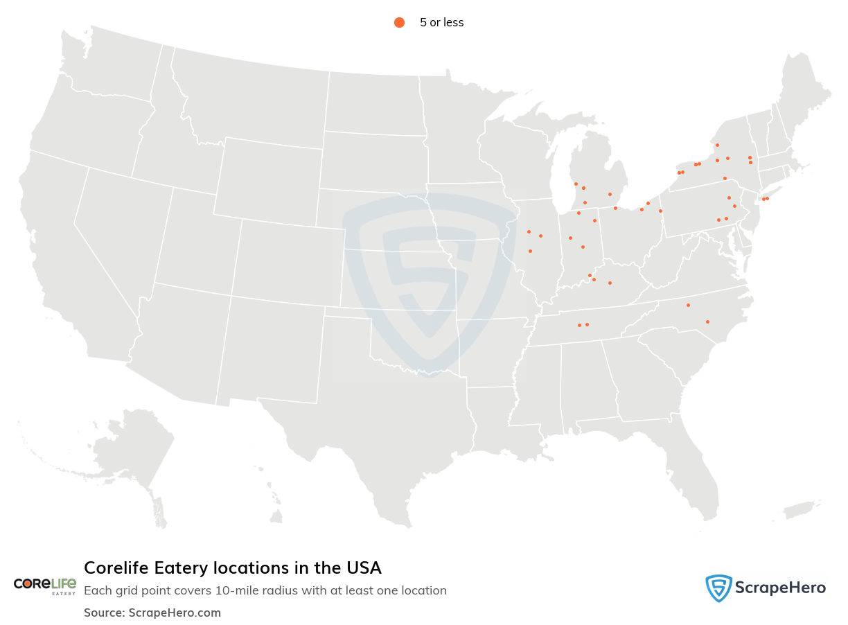 Corelife Eatery locations