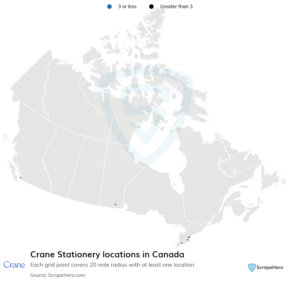 Crane Stationery locations