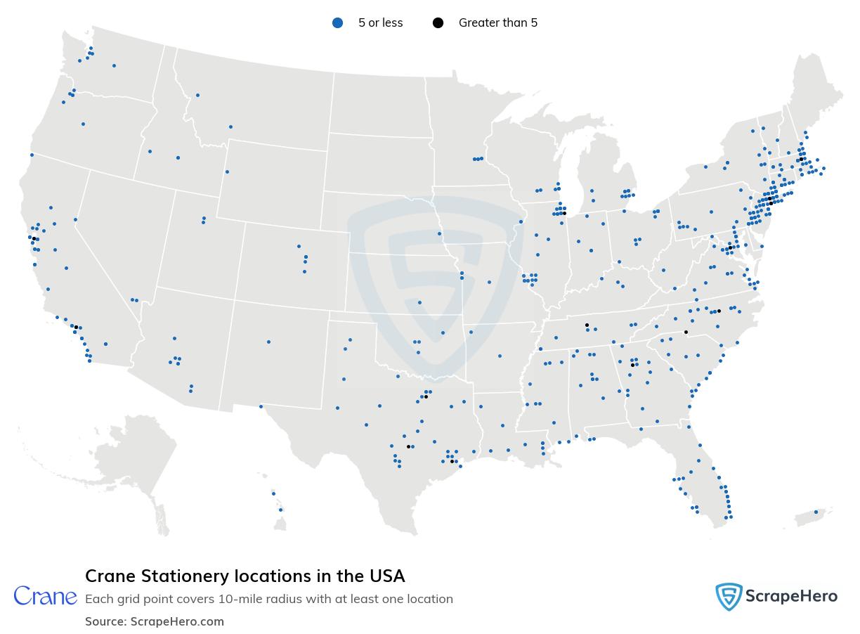 Crane Stationery locations