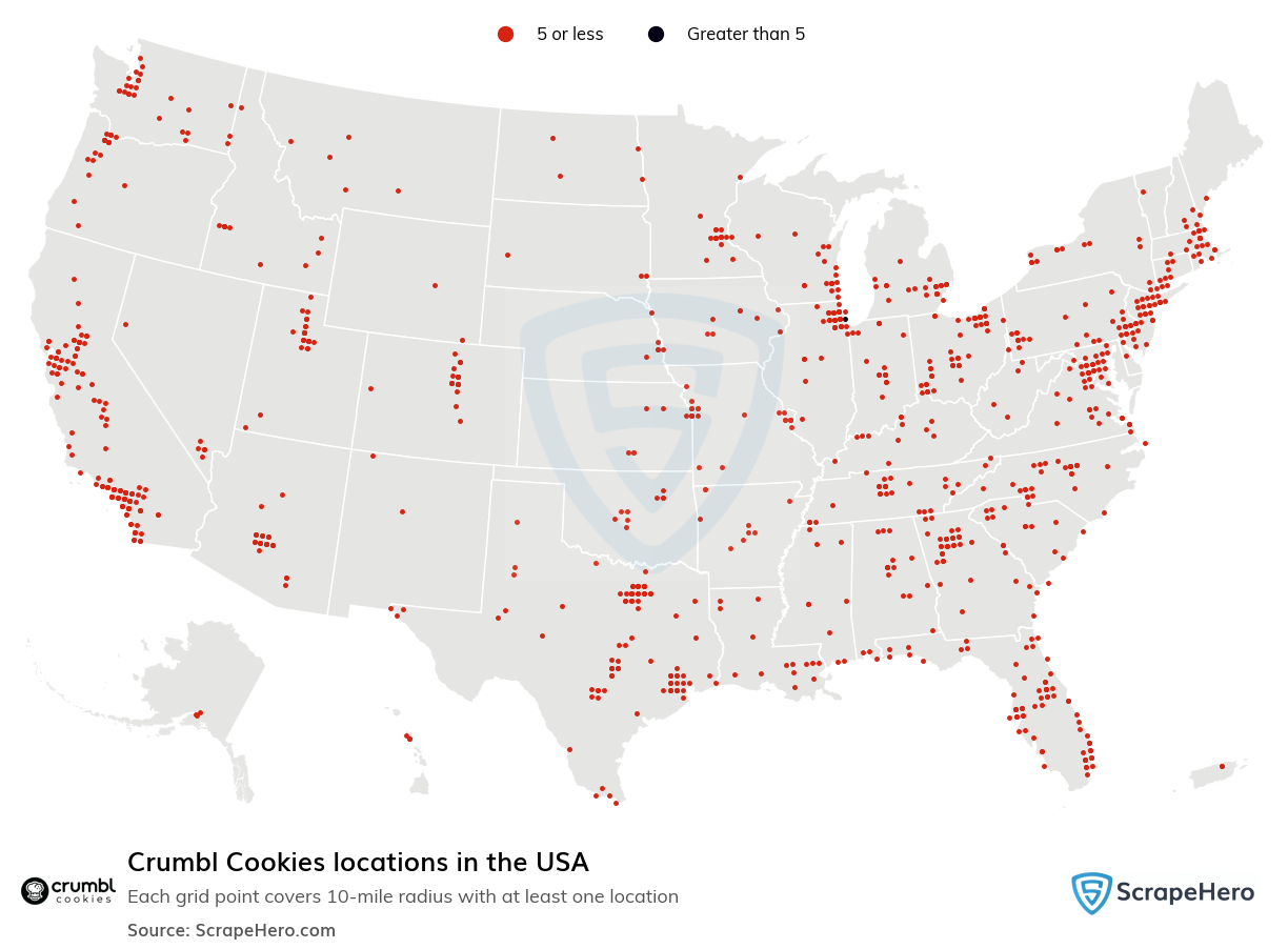 Crumbl Cookies locations