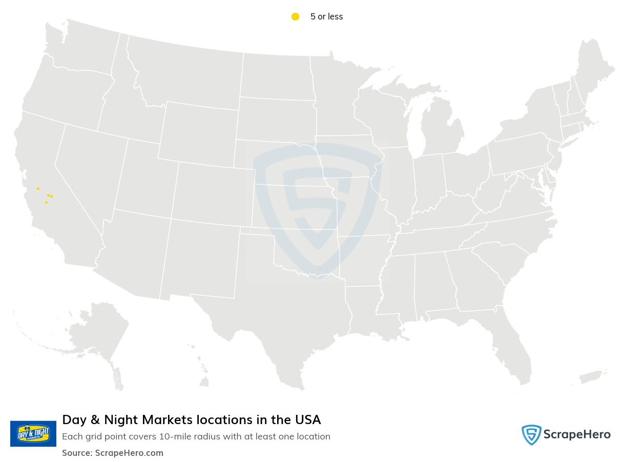 Day & Night Markets locations