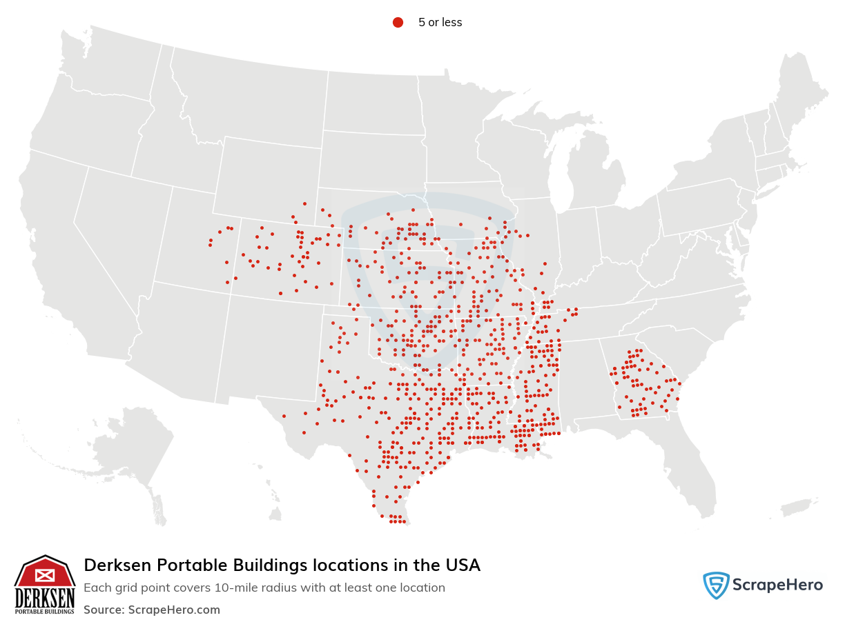 Derksen Portable Buildings locations