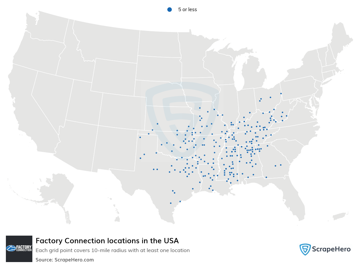 Factory Connection locations