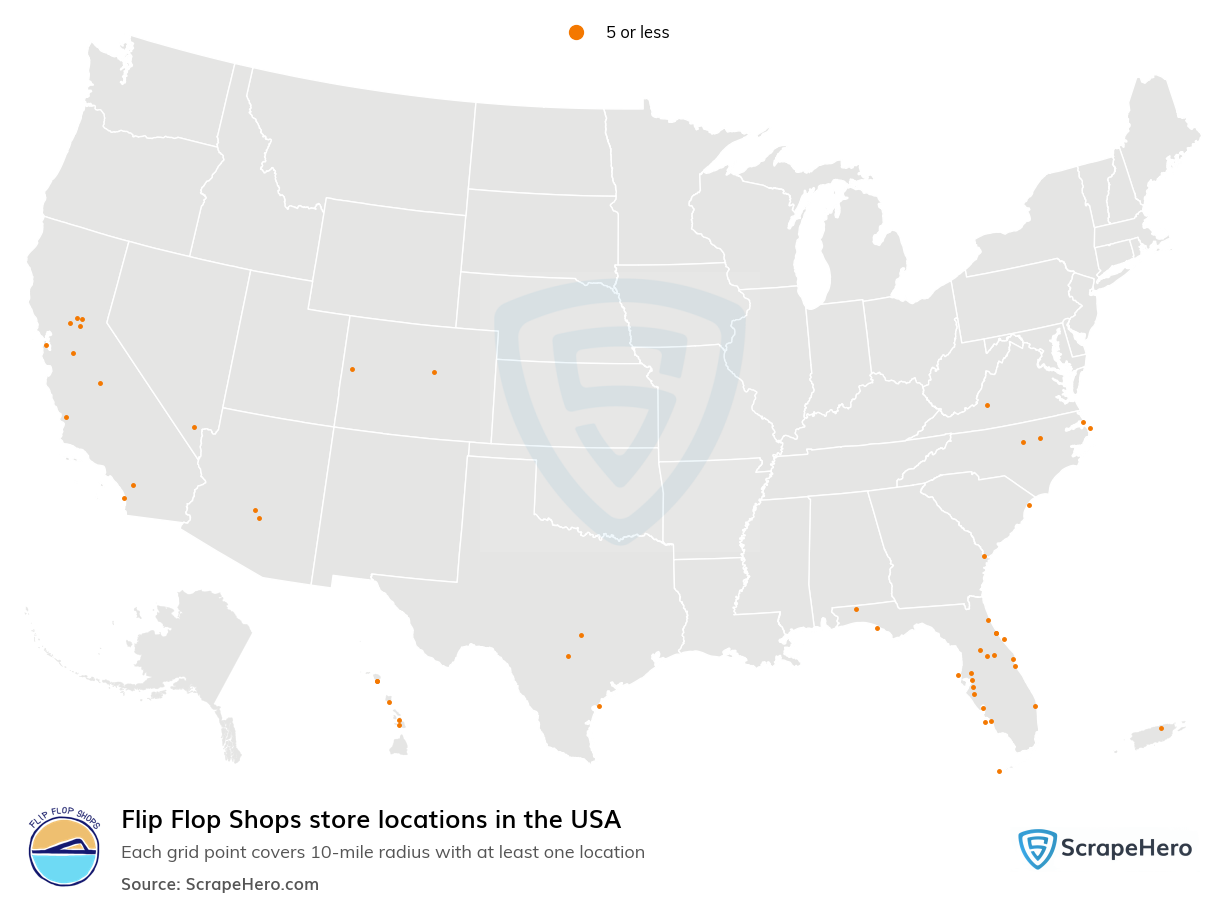 Flip Flop Shops store locations