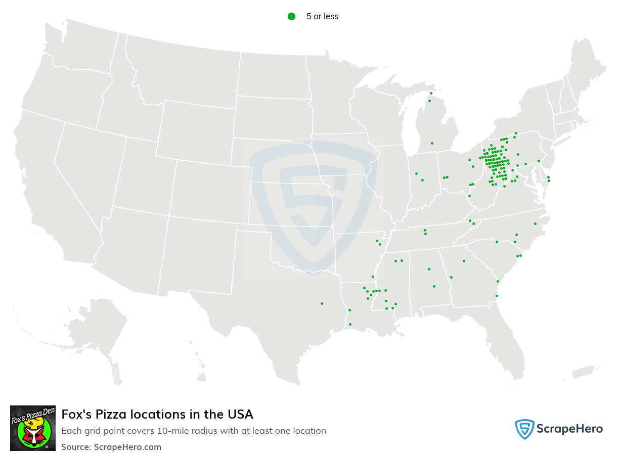 Fox's Pizza locations