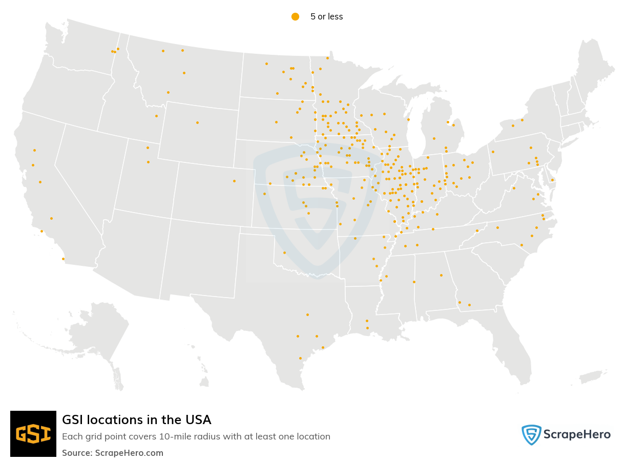 GSI locations