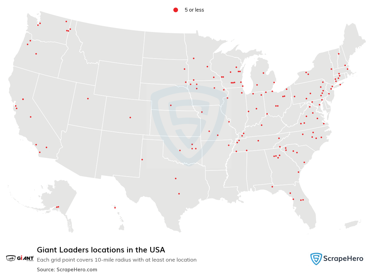 Giant Loaders locations