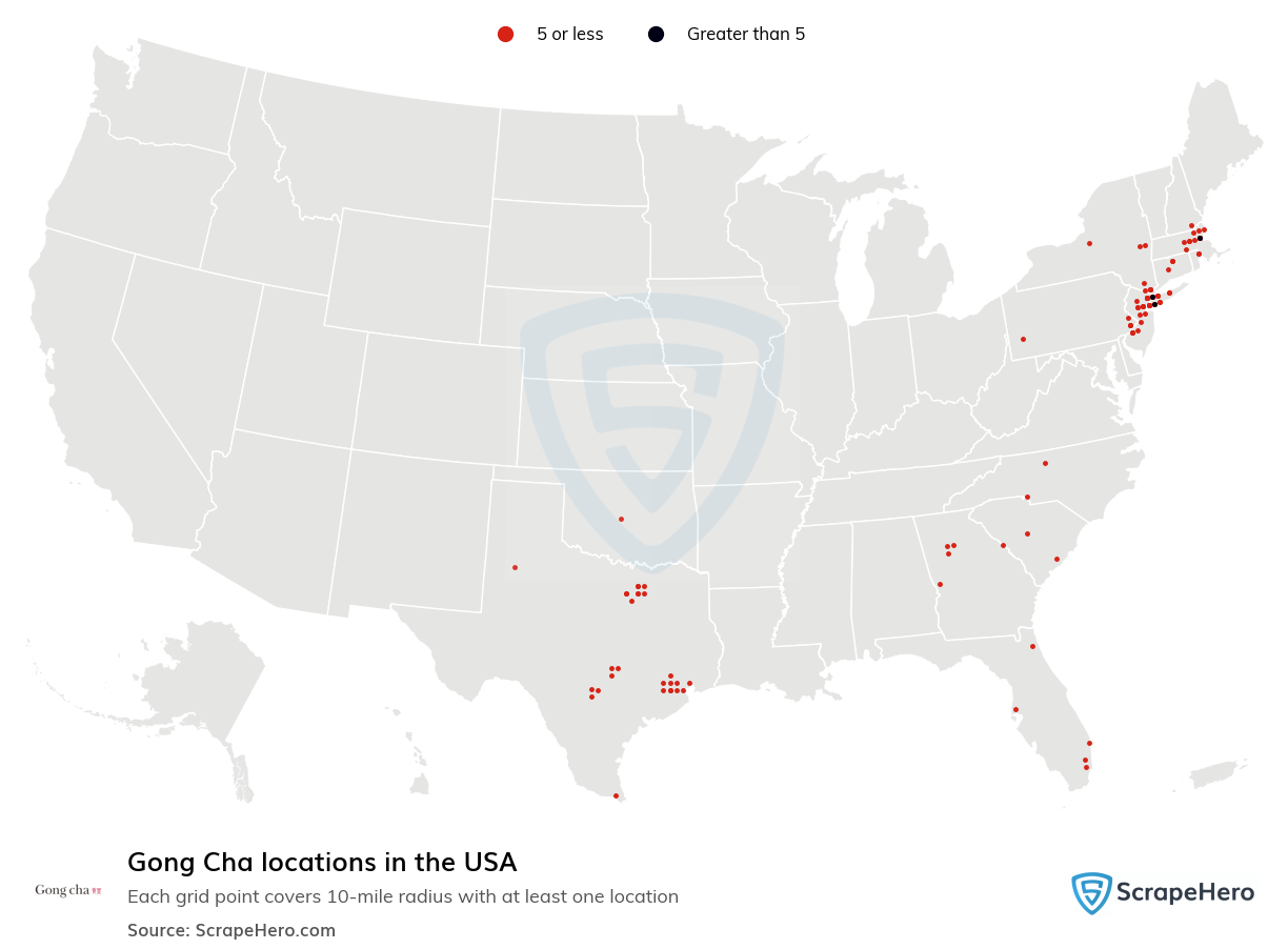 Gong Cha locations