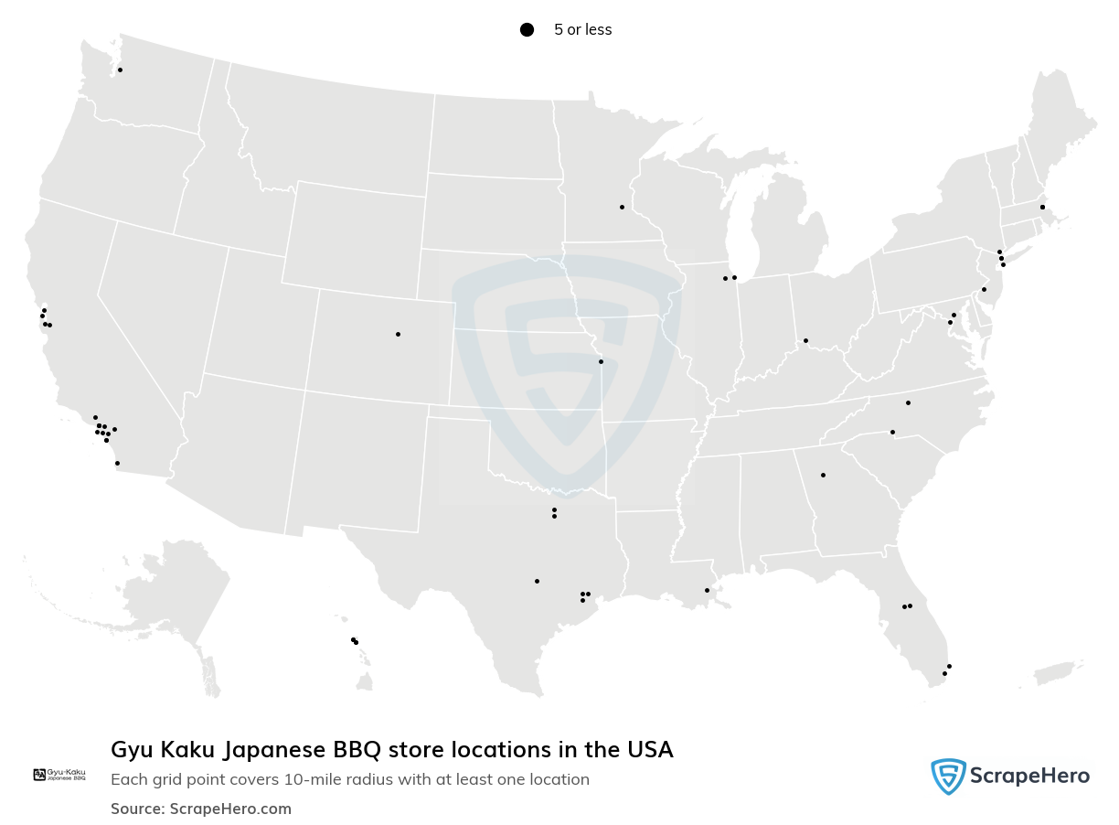 Gyu Kaku Japanese BBQ store locations