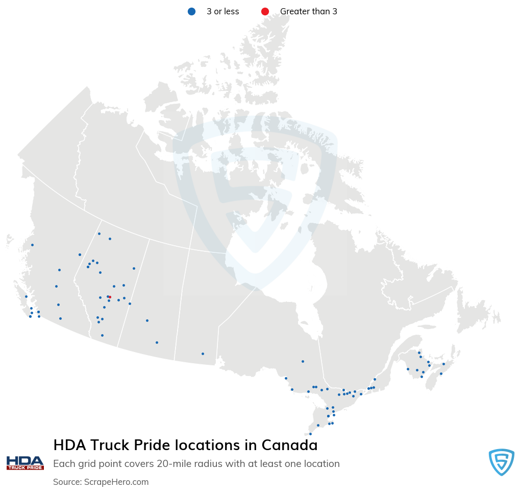 HDA Truck Pride locations