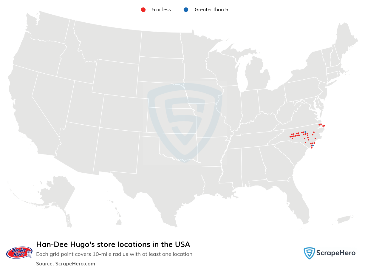 Han-Dee Hugo's store locations