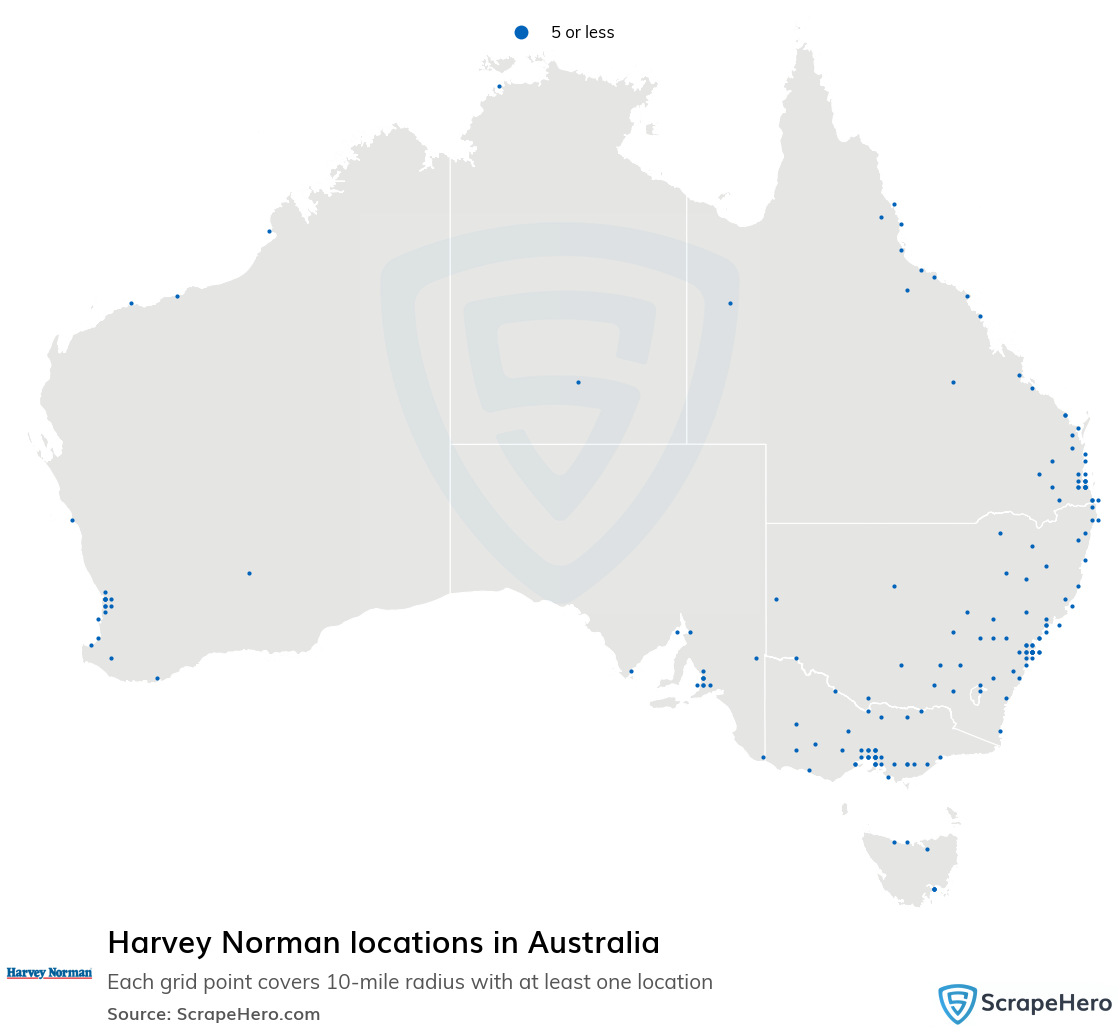 Harvey Norman locations