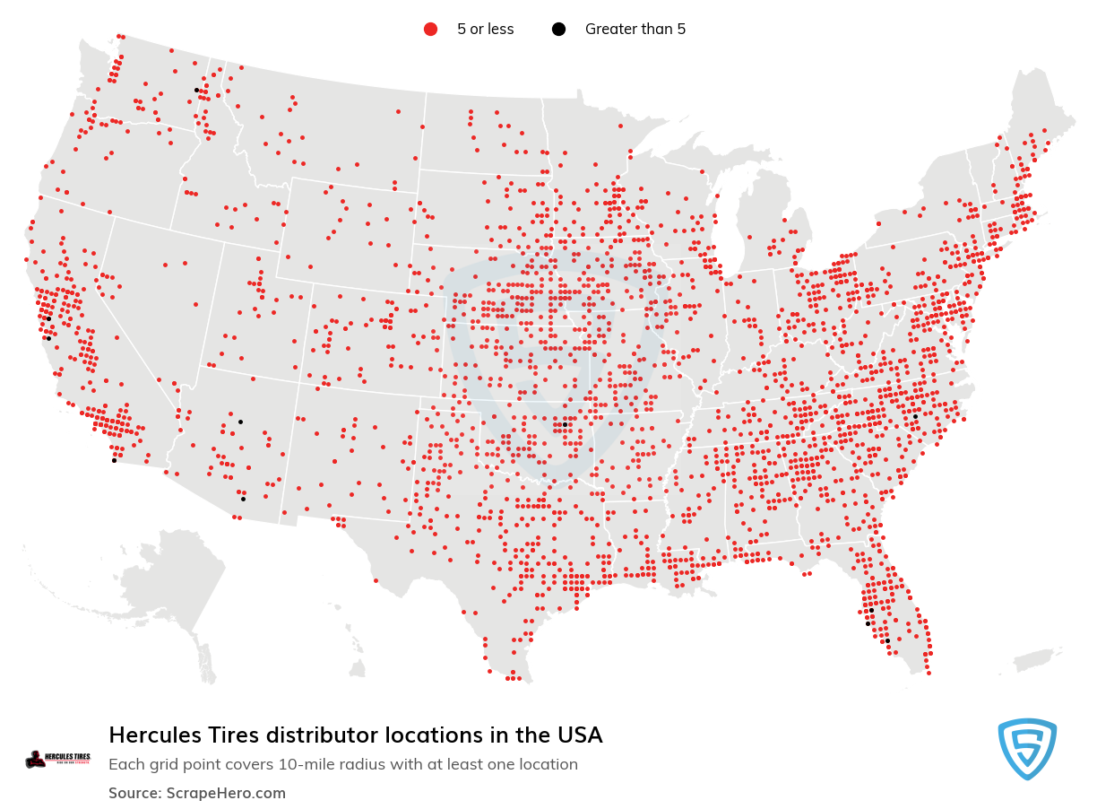 Hercules Tires distributor locations