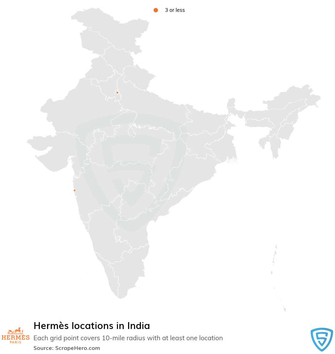 List of all Hermès store locations in India - ScrapeHero Data Store