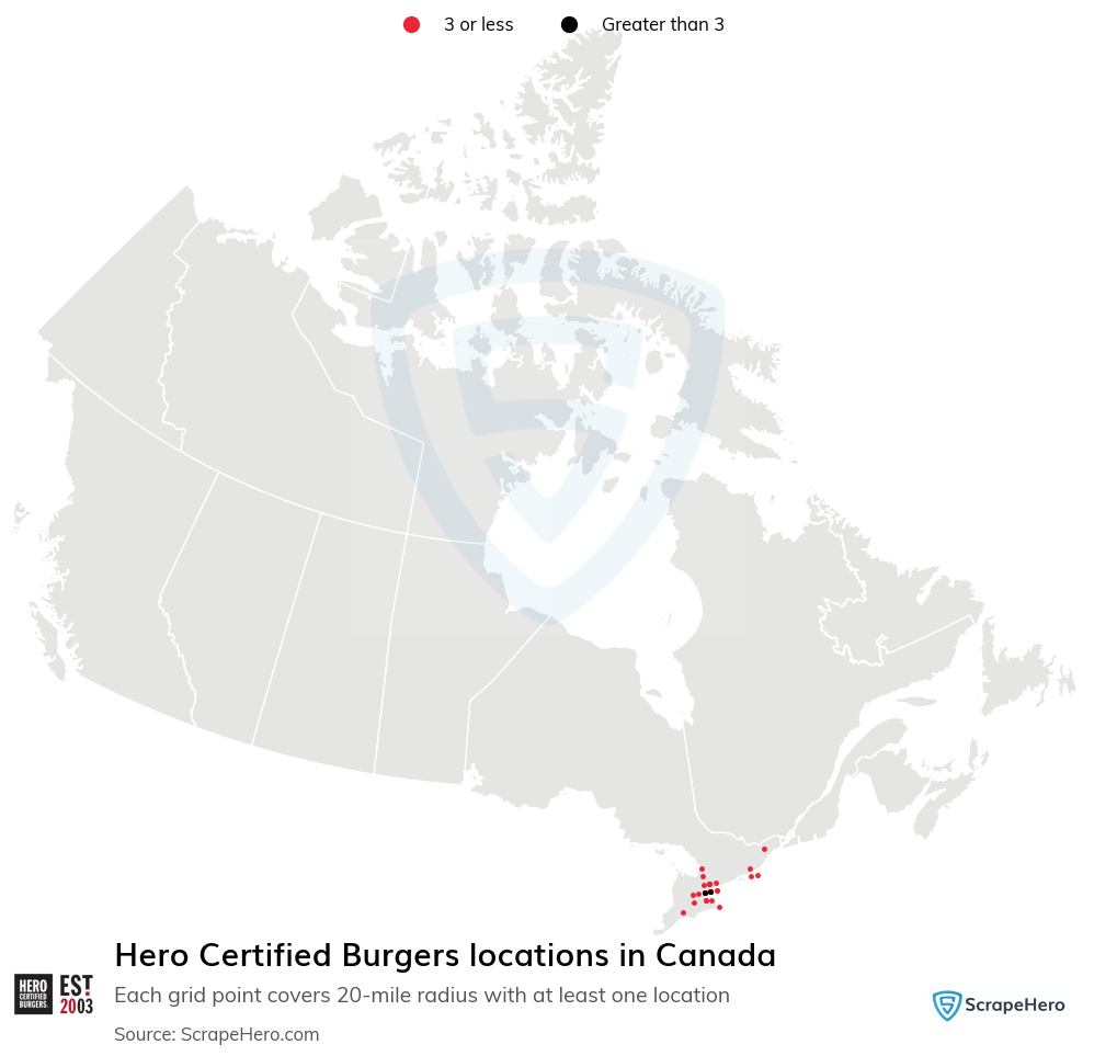 Hero Certified Burgers locations