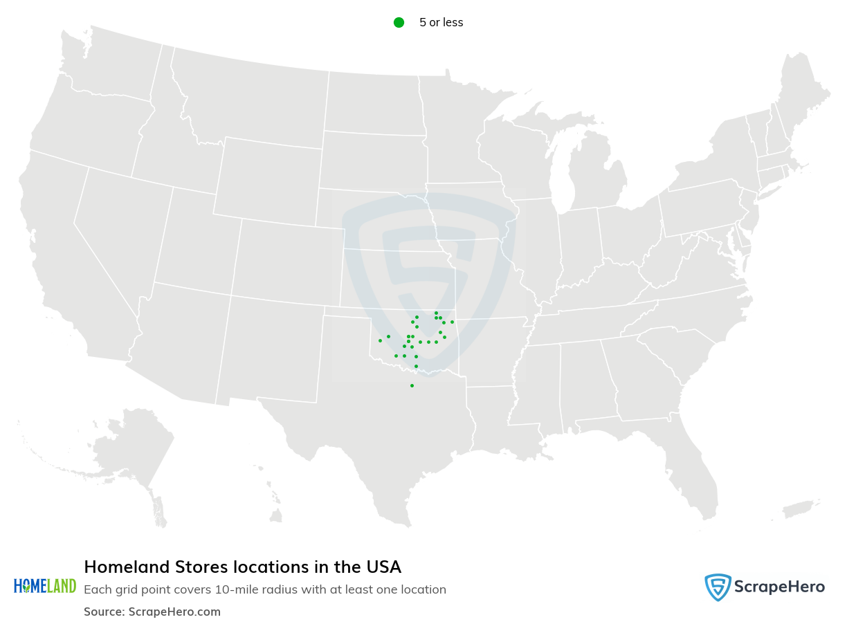 Homeland Stores locations