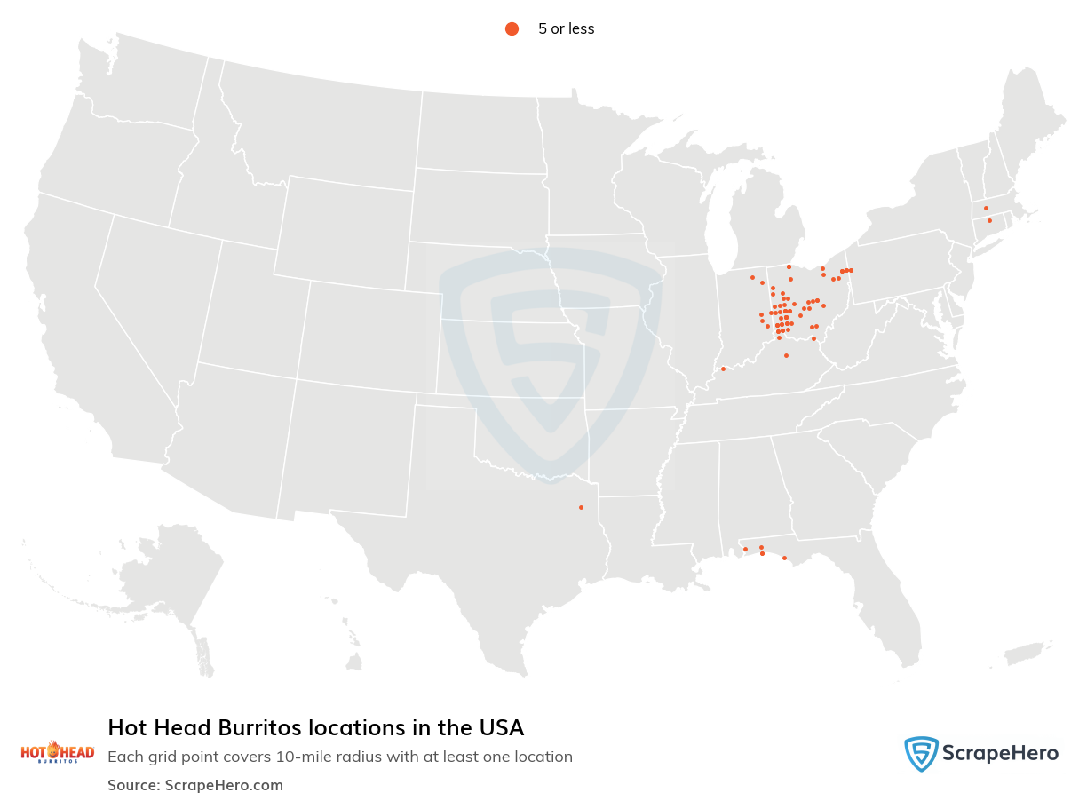 Hot Head Burritos locations