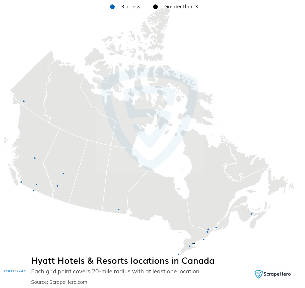 Hyatt Hotels & Resorts locations