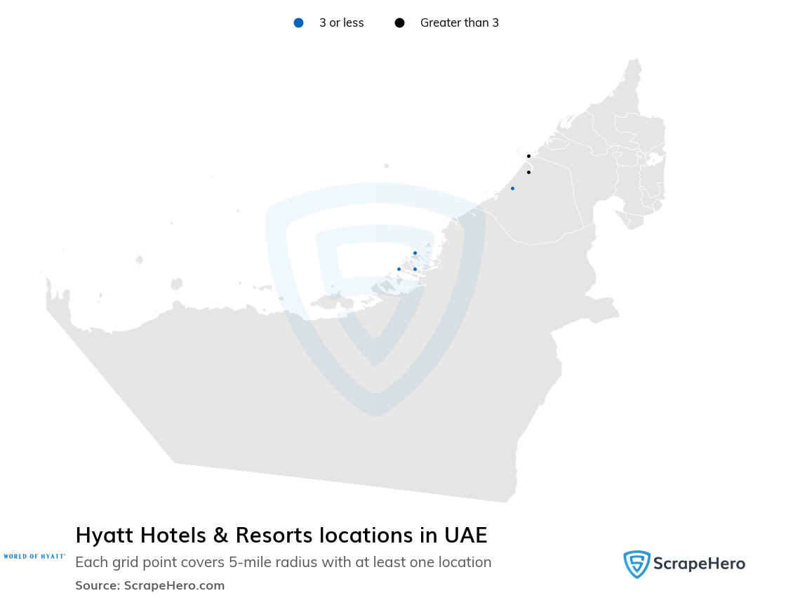 Hyatt Hotels & Resorts locations