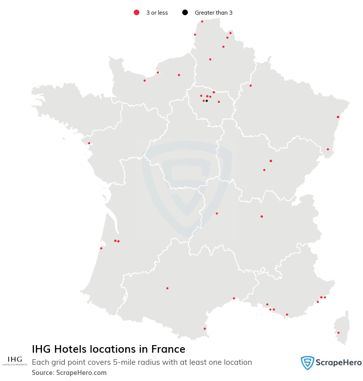 IHG Hotels locations