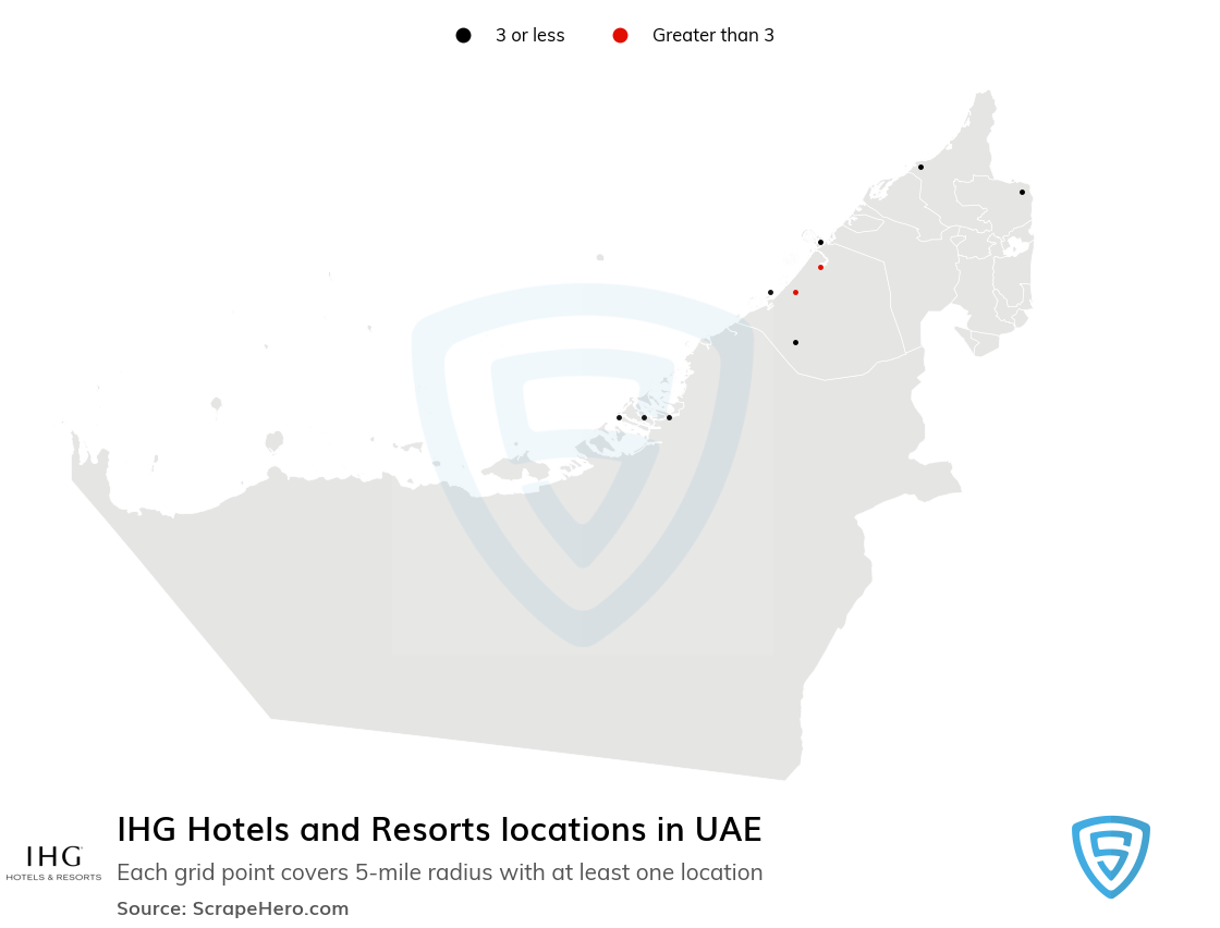 IHG Hotels and Resorts locations