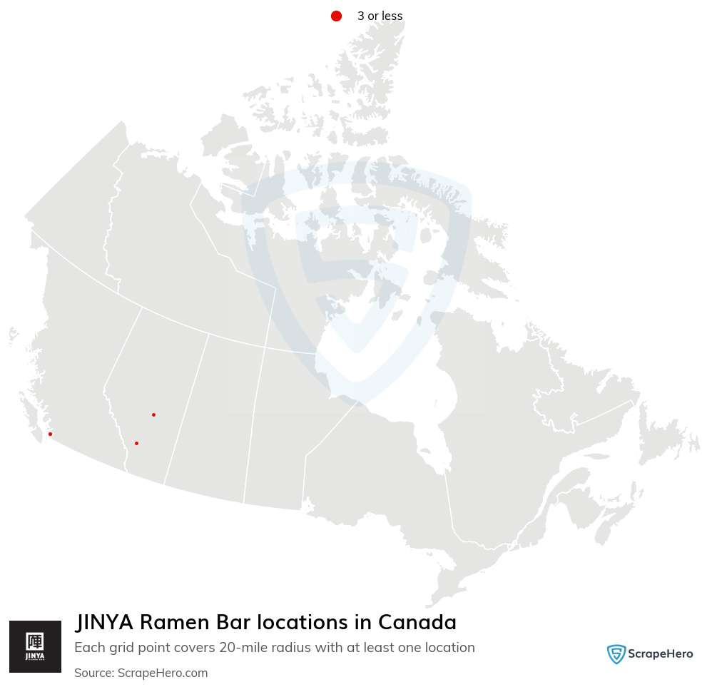 JINYA Ramen Bar locations