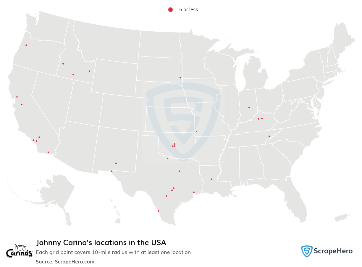 Johnny Carino's locations